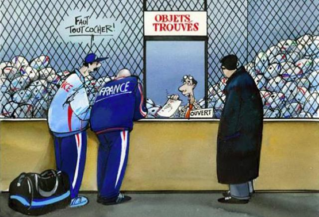 DESSIN. Une illustration de Roger Blachon qui tombe à propos après la défaite française à Cardiff