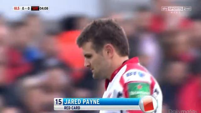 H - Cup. Jared Payne suspendu deux semaines après son carton rouge.