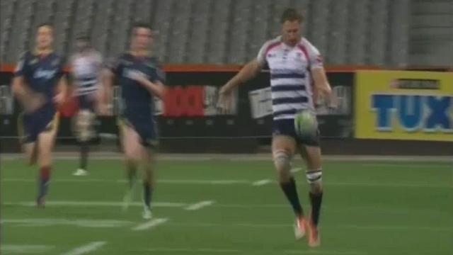 Super Rugby - Scott Higginbotham régale pour l’essai de 80m. 
