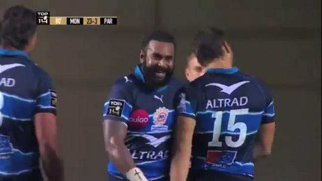 Top 14 – MHR – Stade Français. Timoci Nagusa heureux.